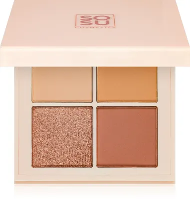 SOSU Cosmetics Eyeshadow Quad - Палетка теней для век, 4 г