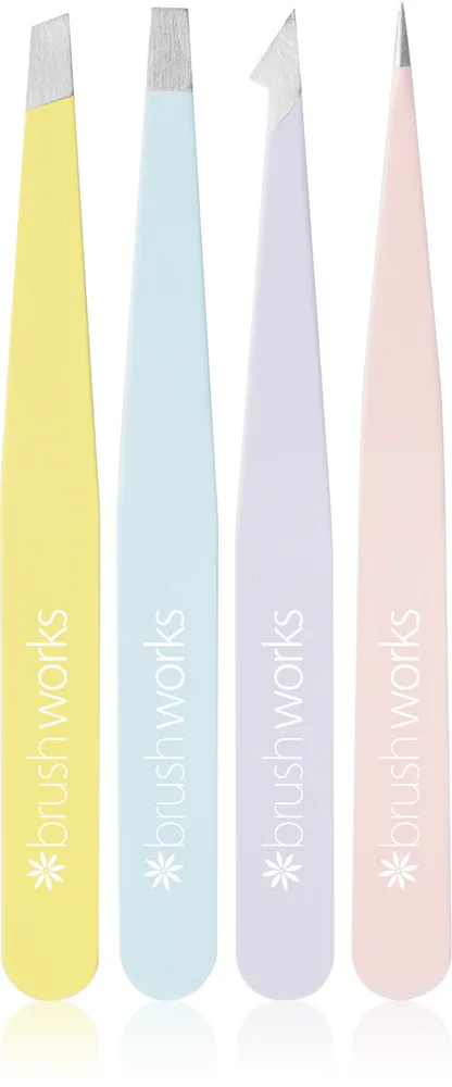 Brushworks Tweezer Set Mixed - набор щипцов, 4 szt.