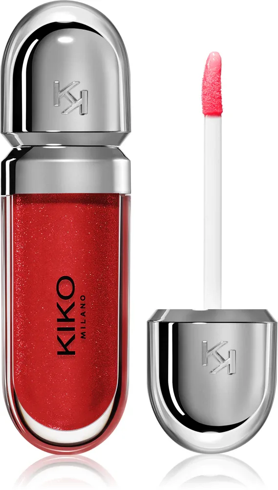 KIKO Milano 3D Hydra - Увлажняющий блеск для губ, оттенок 12 Pearly Amaryllis Red 6 мл