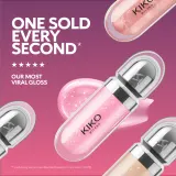 KIKO Milano 3D Hydra - Увлажняющий блеск для губ, оттенок 26 Sparkling Hibiscus Pink — фото 4