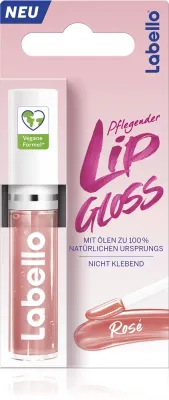 Labello Lip Gloss - Уходовое масло для губ оттенок Rosé, 5 мл