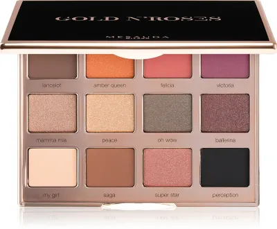 Mesauda Milano Gold N'Roses - Палетка теней для век, 12 г