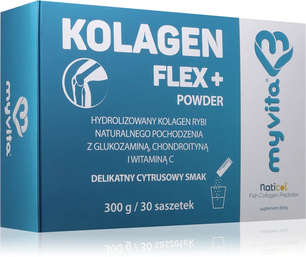 MyVita Kolagen Flex+ - Гидролизованный коллаген для суставов, связок и кожи вкус Citrus, 30 g