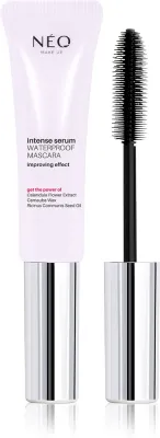 NEO MAKE UP Intense Serum Waterproof Mascara - Водостойкая тушь для ресниц, придающая объем и разделяющая ресницы оттенок Black, 9 мл