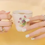 ohora Gel Nail Sticker N Cream Cotton - Наклейки на ногти оттенок NB-076, 1 szt. — фото 2