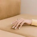 ohora Gel Nail Sticker N Cream Cotton - Наклейки на ногти оттенок NB-076, 1 szt. — фото 3
