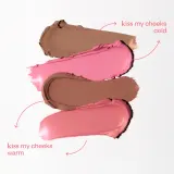 Paese Kiss My Cheeks Face Contouring Palette Cold - Палетка для контурирования лица оттенок 01 Warm, 15 g — фото 3