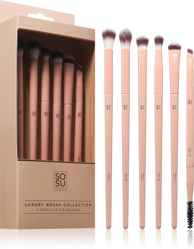 SOSU Cosmetics Luxury Brush Eye Collection - Подарочный набор, 6 szt.