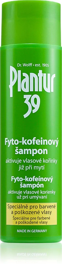 Plantur 39 - Шампунь с кофеином для окрашенных и поврежденных волос., 250 ml