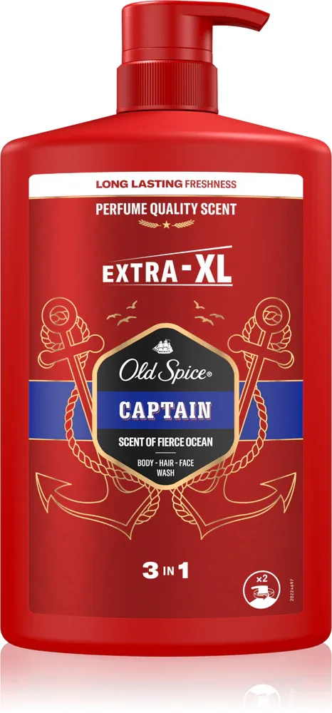 Old Spice Captain - Гель для душа для мужчин, 1000 ml