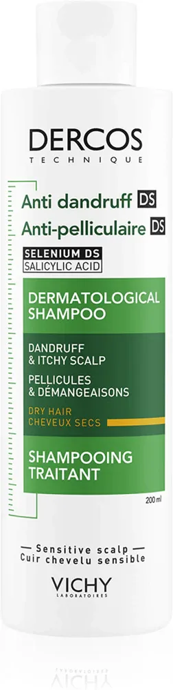 Vichy Dercos Anti-Dandruff - Шампунь против перхоти для сухих волос., 200 ml