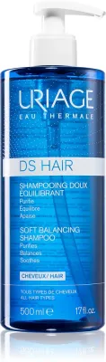 Uriage DS HAIR Soft Balancing Shampoo - Очищающий шампунь для чувствительной кожи.