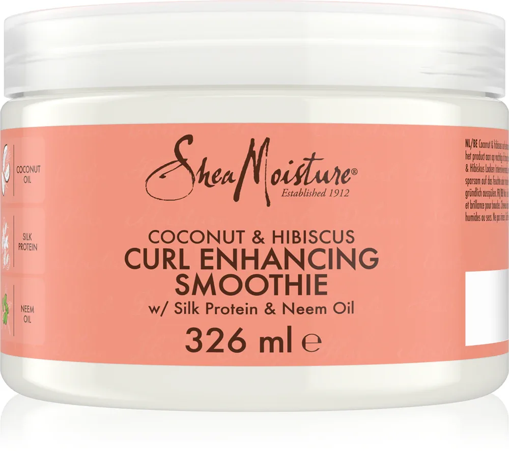 Shea Moisture Coconut & Hibiscus - Крем без смывки для кудрявых волос, 340 g