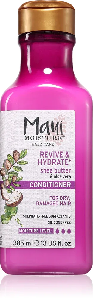 Maui Moisture Revive & Hydrate + Shea Butter - Увлажняющий кондиционер для сухих и поврежденных волос, 385 ml