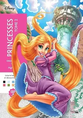 Hachette раскраска по номерам Coloriages mystères - Загадочные раскраски Диснея-принцесс Том 2