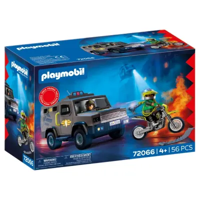 Playmobil - Тактический транспорт SWAT + мотоцикл 72066