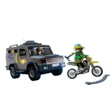 Playmobil - Тактический транспорт SWAT + мотоцикл 72066 — фото 2