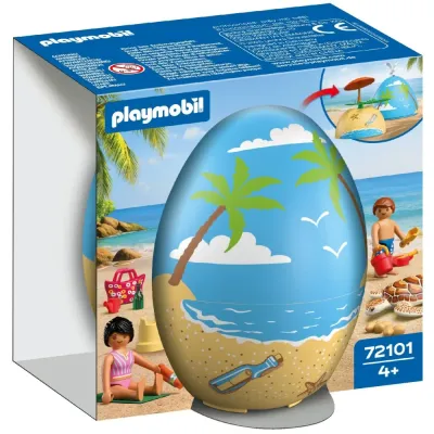 Игровой набор Playmobil 72101 Творческое яйцо Отдых на пляже 72101 26 деталей