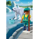 Playmobil Animals 72090 & Friends Белый медведь и смотритель 9 деталей — фото 3
