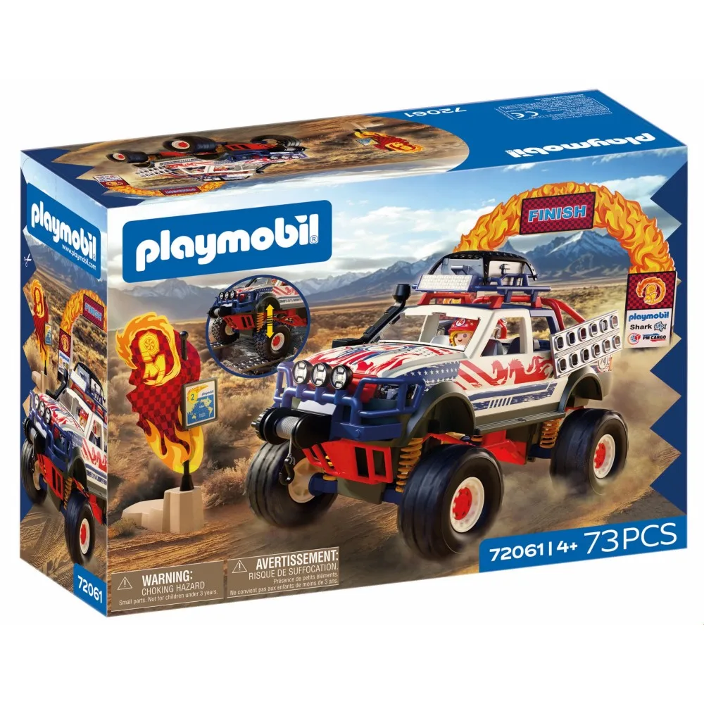 Playmobil Cars 72061 Внедорожный грузовик 73 детали