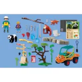 Playmobil Animals 72072 & Friends Смотритель зоопарка с автомобилем 62 детали — фото 3