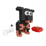 Конструктор Marioinex Mini Waffle POCKET PETS 907900 Ротвейлер 50 деталей арт. 907900 / Конструктор Мариоинекс — фото 5