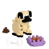 Конструктор Marioinex Mini Waffle POCKET PETS 907849 Мопс 42 деталей арт. 907849 / Конструктор Мариоинекс — фото 2