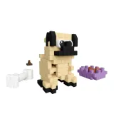 Конструктор Marioinex Mini Waffle POCKET PETS 907849 Мопс 42 деталей арт. 907849 / Конструктор Мариоинекс — фото 5