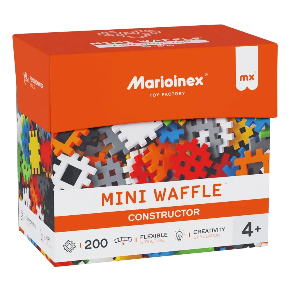 Конструктор Marioinex Mini Waffle 908433 200 деталей арт. 908433 / Конструктор Мариоинекс