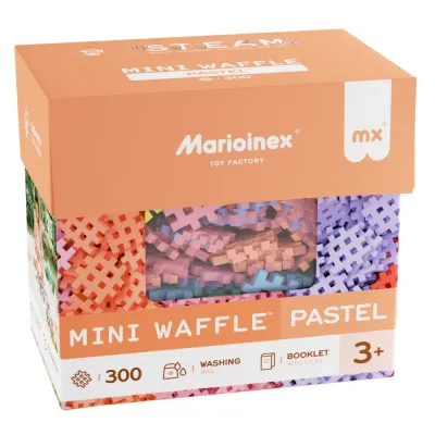 Конструктор Marioinex Mini Waffle 903636 пастельный 300 деталей арт. 903636 / Конструктор Мариоинекс