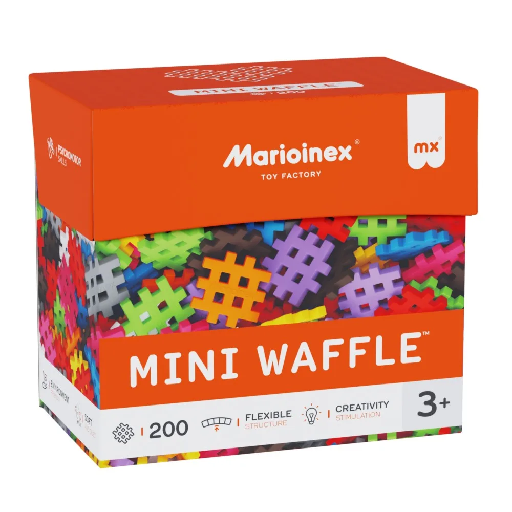 Конструктор Marioinex Mini Waffle 908297 200 деталей арт. 908297 / Конструктор Мариоинекс