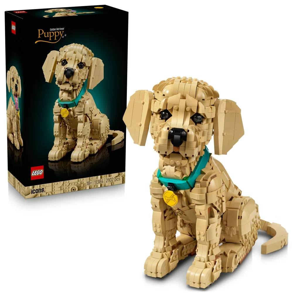 Конструктор LEGO Icons 11384 Щенок золотистого ретривера