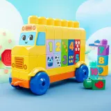Конструктор Mega Bloks JKG34 Автобус Строй и учись 45 деталей — фото 4