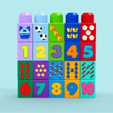 Конструктор Mega Bloks JKG34 Автобус Строй и учись 45 деталей — фото 5