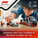 Конструктор LEGO City 60493 Грузовик F1 с болидом Audi F1 — фото 8