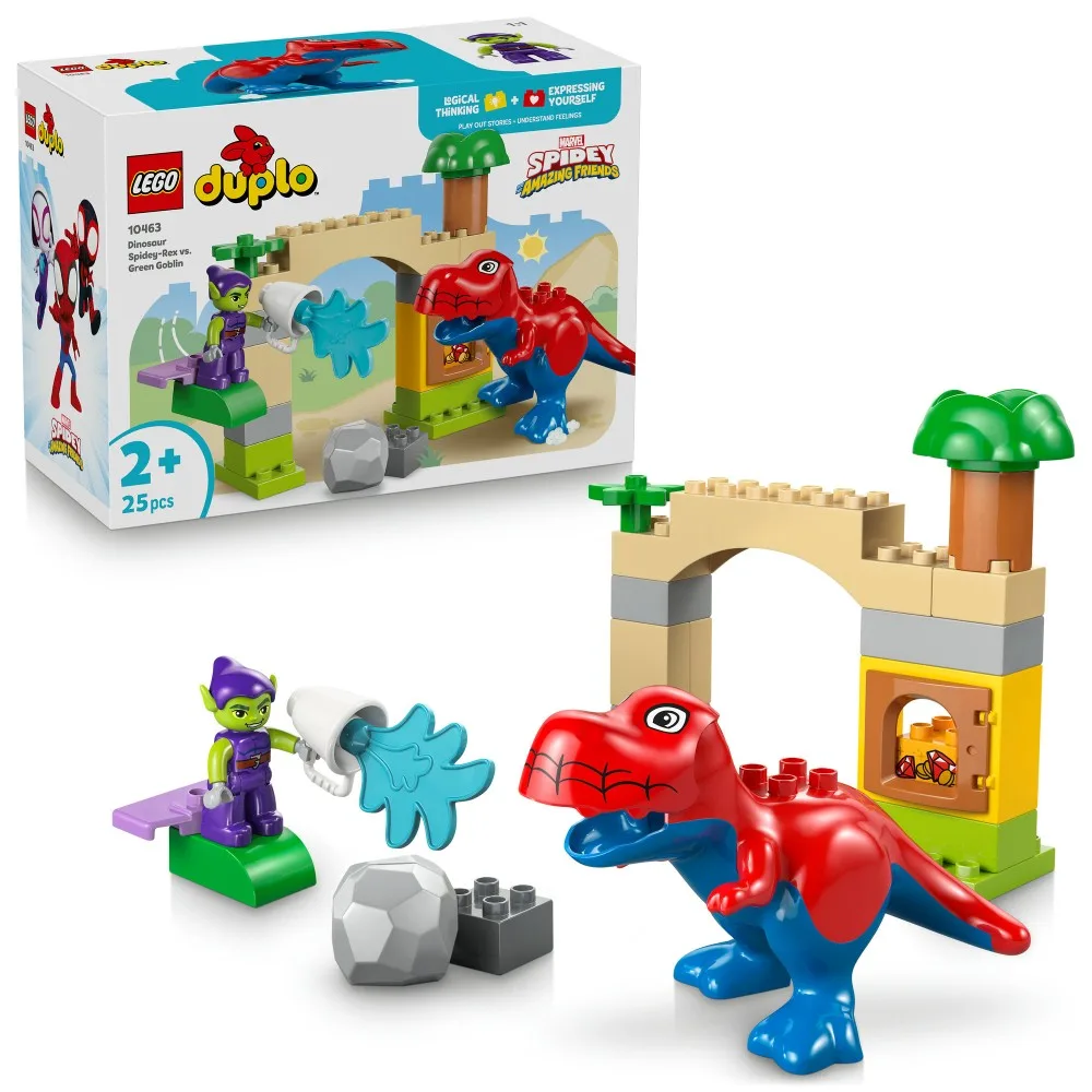 Конструктор LEGO DUPLO Marvel 10463 Дино-Спайди-Рекс и Зелёный Гоблин