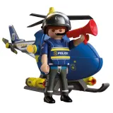 Игровой набор Playmobil 72080 Полицейский вертолёт с радаром City Action 72080 28 деталей — фото 4