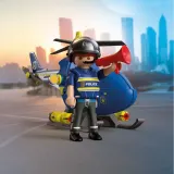Игровой набор Playmobil 72080 Полицейский вертолёт с радаром City Action 72080 28 деталей — фото 6