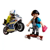 Игровой набор Playmobil 72079 Полицейская погоня на мотоцикле City Action 72079 17 деталей — фото 2