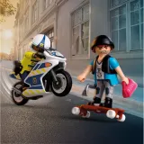 Игровой набор Playmobil 72079 Полицейская погоня на мотоцикле City Action 72079 17 деталей — фото 6