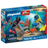 Playmobil - City Action Полицейский ныряльщик с сокровищем 72078 — фото 1
