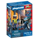 Игровой набор Playmobil 72076 Кража велосипеда City Action 72076 11 деталей — фото 1
