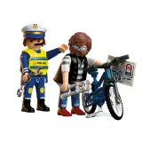 Игровой набор Playmobil 72076 Кража велосипеда City Action 72076 11 деталей — фото 2