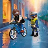 Игровой набор Playmobil 72076 Кража велосипеда City Action 72076 11 деталей — фото 4