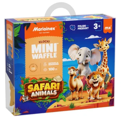 Конструктор Marioinex Mini Waffle 907108 Животные сафари 100 деталей арт. 907108 / Конструктор Мариоинекс