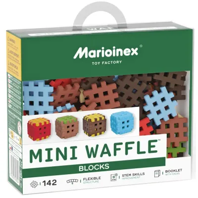 Конструктор Marioinex Mini Waffle GREEN BLOCKS 908204 142 деталей арт. 908204 / Конструктор Мариоинекс