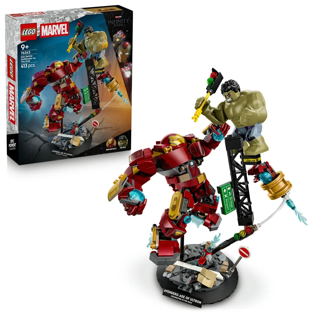 Конструктор LEGO Marvel 76343 Эпическая битва Халкбастер против Халка