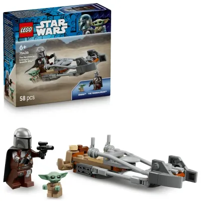 Конструктор LEGO Star Wars 75436 Спидер Мандалорца и Груу