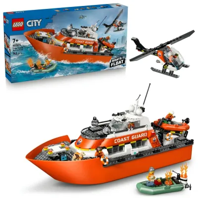 LEGO City - Спасательная лодка и вертолет береговой охраны 60504