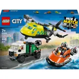 Конструктор LEGO City 60505 Набор с самолётом, сервисным грузовиком и судном на воздушной подушке — фото 2